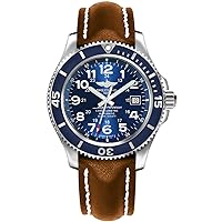 Breitling Superocean II 42 Blue Dial Men's Watch with Brown Leather Strap A17365D1/C915-425X