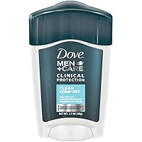 Dove Men + Care Clinical Protection Antiperspirant Deodorant Solid Clean Comfort 1.70 oz (Pack of 4)