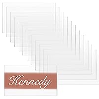 Acrylic Place Cards - 2 x 3.5 Inch Rectangle Acrylic Blanks for Acrylic Signs and Table Place Cards, 100Pc