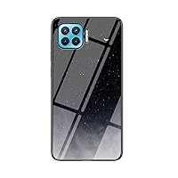 IVY Tempered Glass Starry Sky Case for Oppo F17 Pro Case - D
