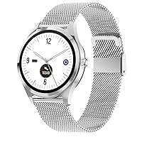 SMARTY2.0 - SW063G Smartwatch - Grey - Voice Assistant, Bluetooth Calls, 22 Sport Modes, Heart Rate Monitor - Silicone Strap - Size 39.8 x 10.5 mm (Grey)