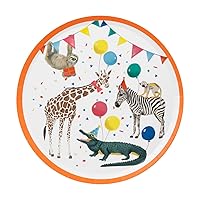 Talking Tables 8 x Safari Animal Themed Paper Plates for Girls & Boys Birthday or Baby Shower | Jungle Zoo, Madagascar Eco-Friendly Disposable Dishes for Kids Eco Choice