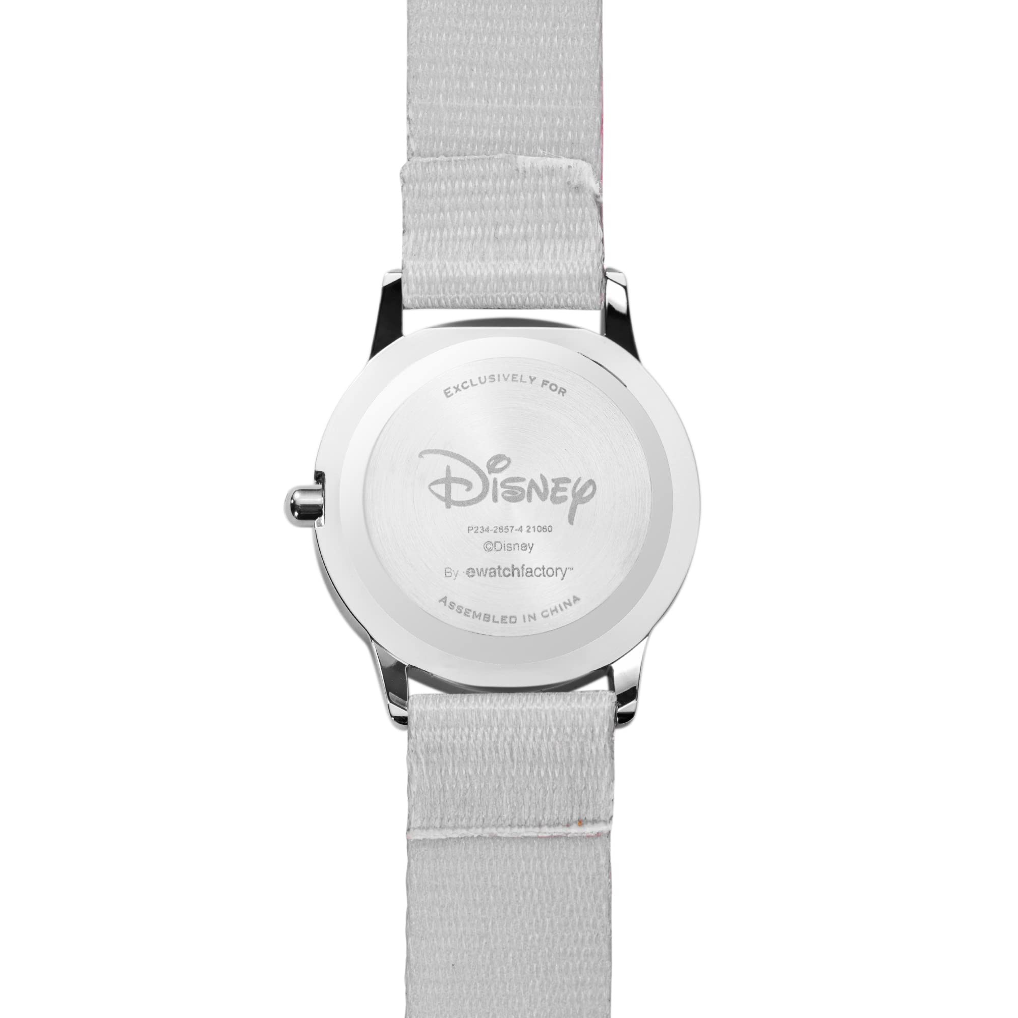 Disney Mickey Mouse Kids' Stainless Steel Time Teacher Analog Nylon Strap Watch(Plain CASE)