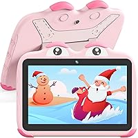YINOCHE Toddler Tablet for Toddlers 10 inch Kids Tablet Android Tablet for Kids 64GB Kids Tablets with Case WiFi Children's Tablets Dual Camera Touch Screen Kids Apps Installed Netflix YouTube (Pink)