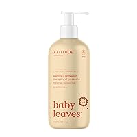 2-in-1 Shampoo and Body Wash for Baby, EWG Verified, Dermatologically Tested, Vegan, Pear Nectar, 16 Fl Oz