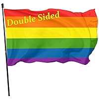 Outdoor 2.5x4ft Flag LGBT Rainbow Gay Pride Flag Home Garden Decoration Flag With Grommets Durable Fade Resistant For All Weather Outdoor