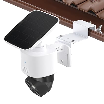 Gutter Mount Bracket Compatible with Eufy Security SoloCam S340, Solar Security Camera, Rust-Proof Bracket with Extended Arms Design, Protect Cam Away from Gutter When Rains for Eufy S340, No Drill