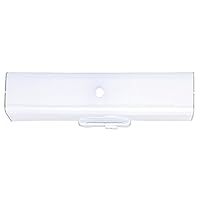 Westinghouse Lighting 6640300 Two-Light Interior Wall Fixture with Ground Convenience Outlet, White Finish Base with White Ceramic Glass
