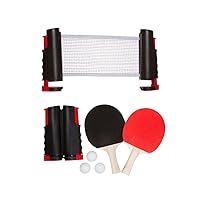 Trademark Innovations Anywhere Table Tennis Set with Paddles and Balls