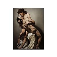 THghjO Art Poster The Ritual by Roberto Ferri Wall Decoration Art Canvas Painting Wall Art Poster for Bedroom Living Room Decor 16x20inch(40x51cm) Frame-style