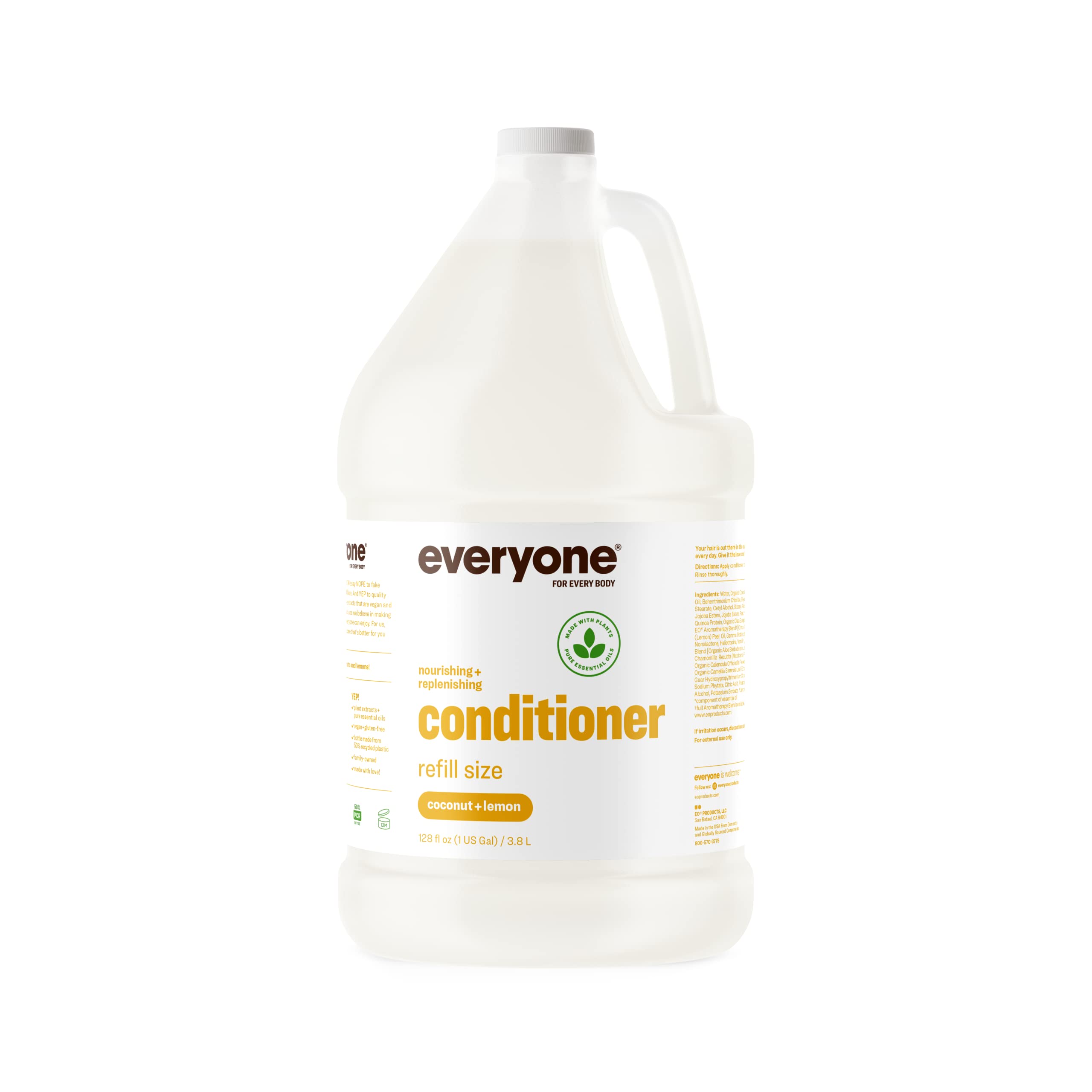Everyone Color Safe Conditioner, 128 Ounces, Coconut and Lemon
