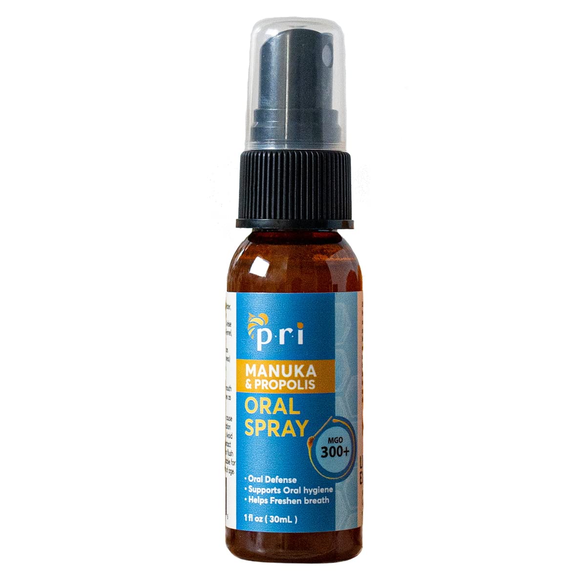 PRI Propolis Oral Spray with Manuka Honey, Sore Throat & Immune Support, 1oz