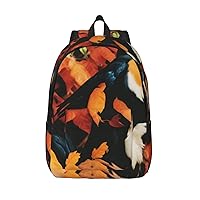 Crow On The Branch Backpack Lightweight Casual Backpack Multipurpose Canvas Backpack With Laptop Compartmen