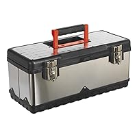 Sealey AP505S Stainless Steel Toolbox with Tote Tray, 505mm, Silver