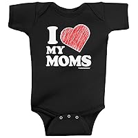 Threadrock Baby Boys' I Love My Moms Infant Bodysuit
