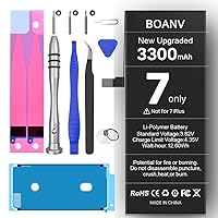 [3300mAh] Battery for iPhone 7,BOANV Ultra High Capacity A1660/A1778/A1779 iPhone 7 Battery Replacement with Professional Replacement Tool Kits