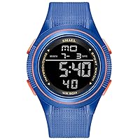 Men Large Face Digital Watches Outdoor Sport Watches Stopwatch Waterproof LED Watch