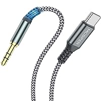 USB C to 3.5mm Audio Aux Jack Cable,3.3FT USB Type C to Male Adapter Dongle Cable Cord Car Headphone Compatible with iPhone 15 Plus/15 Pro Max Samsung Galaxy S23 S22 S21 Ultra,iPad Pro,MacBook Google
