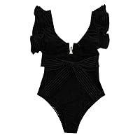 Maternity Swimsuit Plus Size Black Strapless Bathing Suits for Women Sexy Women Two Piece Swimsuits Without U