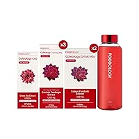 RED Burning 1-Month Full Set/Coleology Cut(1ea) & Coleology Drink Mix(2ea) & Coleology Cutting Jelly(3ea) $ Water Bottle(1ea)…