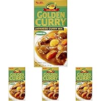 S&B, Golden Curry Japanese curry Mix, Medium Hot, 3.2 oz (Pack of 4)