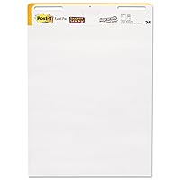 Post-it Super Sticky Easel Pad, Short Backcard Format, White, 25 in x 30 in, 30 Sheets/Pad, 1 Pad/Pack, Great for Virtual Teachers and Students (559 STB)