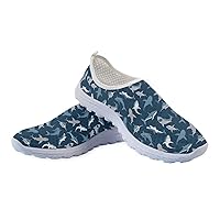 Babrukda Women Men's Low Top Breathable Mesh Upper Outdoor Work Sneakers Slip-on Walking Tennies Running Shoes Athletic
