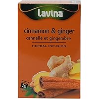 Lavina Cinnamon and Ginger Herbal Infusion 20s Enveloped Bags (2g x 20)