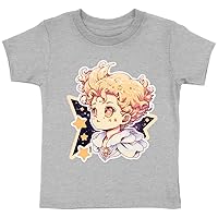 Girl Graphic Toddler T-Shirt - Cartoon Kids' T-Shirt - Print Tee Shirt for Toddler