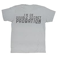 Animal House T-Shirt Double Secret Probation Silver Tee