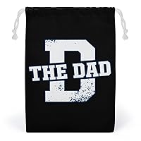The Dad Canvas Drawstring Bags Reusable Storage Bag Gifts Jewelry Pouch Organizer for Travel Home