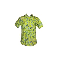Mens Lime Pineapples S/S Kalani Aloha Shirt