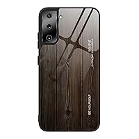 Wood Grain Tempered Glass Ultra Thin Phone Case for Samsung Galaxy A30 A50 A20 A10 S A21, Featured Back Cover(M01,A30S/A50,A50S)