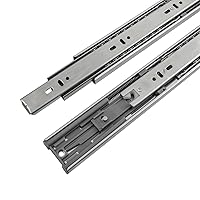 Hickory Hardware Soft Close Drawer Slide - 3 Folds Full Extension Drawer Slides with Spring - Ball Bearing Cabinet Runners - Cadmium Finishing 100 LB Capacity - 12 Inch Cabinet Slides, 1 Pair