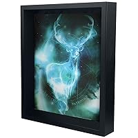 HARRY POTTER 3D Stag Lenticular Poster of Expecto Patronum 25cm x 20cm x 1.3cm in Box Frame - Official Merchandise