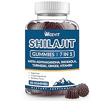Shilajit Gummies, Organic Shilajit Gummies with 85+ Trace Minerals, Shilajit for Men & Women, Himalayan Shilajit Supplement for Energy and Strength, Sugar-Free- 30 Servings