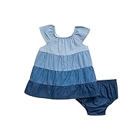 Splendid Baby Girls Infant Chambray Tiered Casual Play Dress