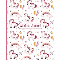 Medical Journal: Unicorn | Child's Medical Record Organizer | Health Record | Healthcare Information Logbook