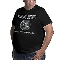 Big Size T Shirt Dimmu Borgir Men's Summer O-Neck Tee Short Sleeve Tops Black