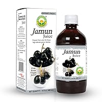 Basic Ayurveda Jamun Juice, Indian Blackberry Juice, 16.23 Fl Oz (480ml), Natural Ayurvedic Juice for Eye and Skin Health