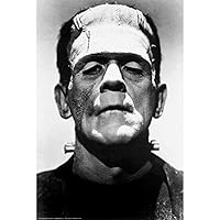 Buyartforless Frankenstein 1931 Boris Karloff 36x24 Black and White Movie Art Print Poster Wall Decor Photograph Famous Classic Hollywood Film