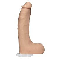 Doc Johnson Signature Series - Chad White - 8.5 Inch Realistic ULTRASKYN Dildo with Removable Vac-U-Lock Suction Cup - F-Machine & Harness Compatible, for Adults Only, Vanilla