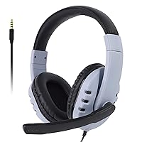 NexiGo Gaming Headset with Mic for PS5, PS4, Xbox, Nintendo Switch and PC, Over-Ear Headphones, Skin-Friendly Earmuffs, Lightweight and Breathable, Multi-Platform, White