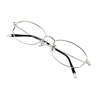 VisionGlobal Blue Light Blocking Glasses for Women/Men, Anti Eyestrain, Stylish Oval Frame, Anti Glare
