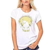 Glow Nightmare Before Christmas for Women T Shirt (2X-Large, White)