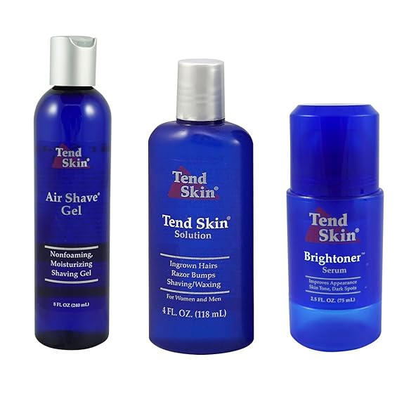 Mua Tend Skin Women's Shaving Kit for Razor Bumps, Ingrown Hair, Dark Spots  - Complete Skin Care Solution with Air Shave Gel, Post Shave Solution,  Brightoner Serum trên Amazon Mỹ chính hãng