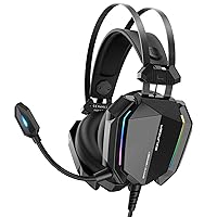 ZIUMIER Gaming Headset for PC, PS4, PS5, Xbox One, Xbox Series X & S, Switch, Mobile, Gaming Headphones with Microphone, 3.5 mm Audio Jack, Noise Isolating Mic, Bass Surround Sound