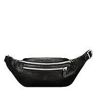 Quality Leather Waist Fanny Pack | The Centolla | Handcrafted In Italy | Night Black