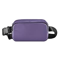 Periwinkle Purple Fanny Packs for Women Men Everywhere Belt Bag Fanny Pack Crossbody Bags for Women Fashion Waist Packs with Adjustable Strap Sling Bag for Travel Outdoors Running Shopping