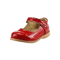 skyhigh Girl's School Dress Classic Shoes Mary Jane Toddler Size Glossy Red, Navy Blue